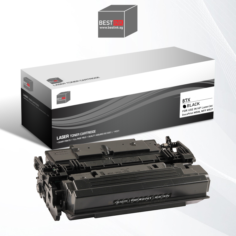 Bestink 87A / 87X Black Toner Cartridge CF287A CF287X