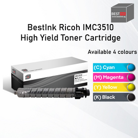 Bestink IMC3510 Black Cyan Magenta Yellow High Yield Toner Cartridge