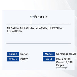 Bestink 054H Black Cyan Magenta Yellow High Yield Toner Cartridge